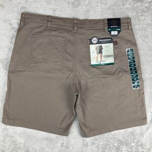 Weatherproof Trail Utility‎ Shorts Mens 40W Walnut Brown Cotton Blend Casual